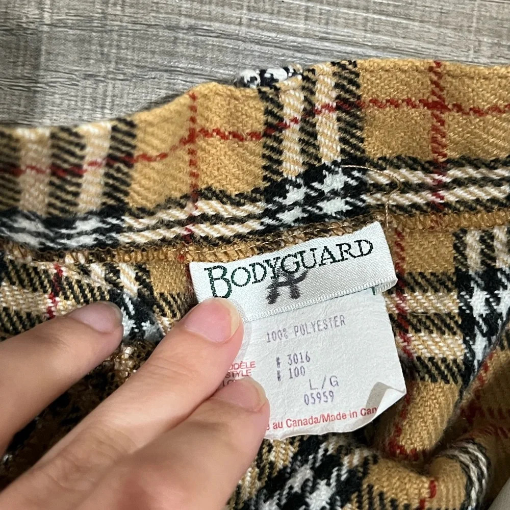 FINAL PRICE Vintage Bodyguard Polyester Plaid Pants - Picture 6 of 7